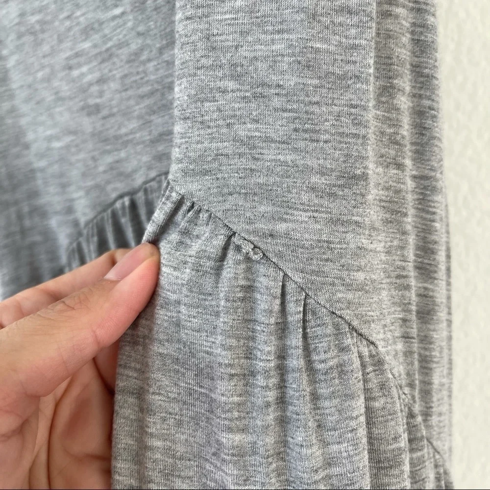 POL Heather Gray Baby Doll Racerback Midi Dress S - Picture 13 of 13